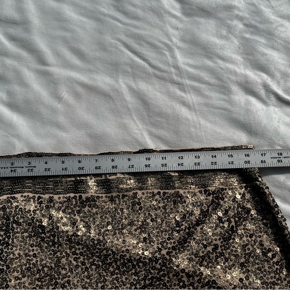 Gold Sequin Embellished Skirt - Picture 9 of 12